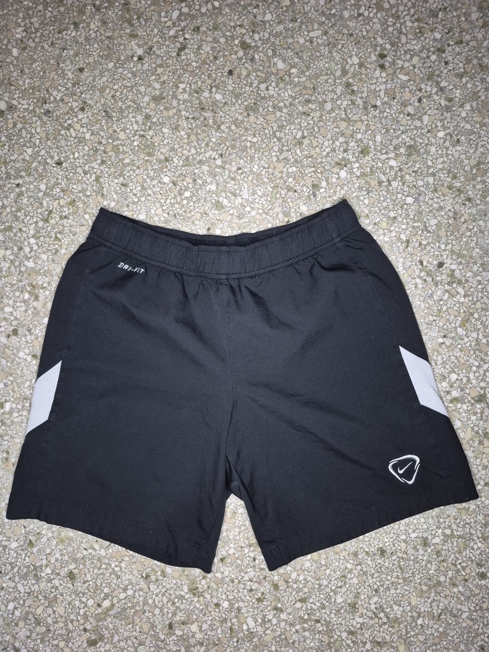 Women's Black Athletic Shorts with Reflective Accents